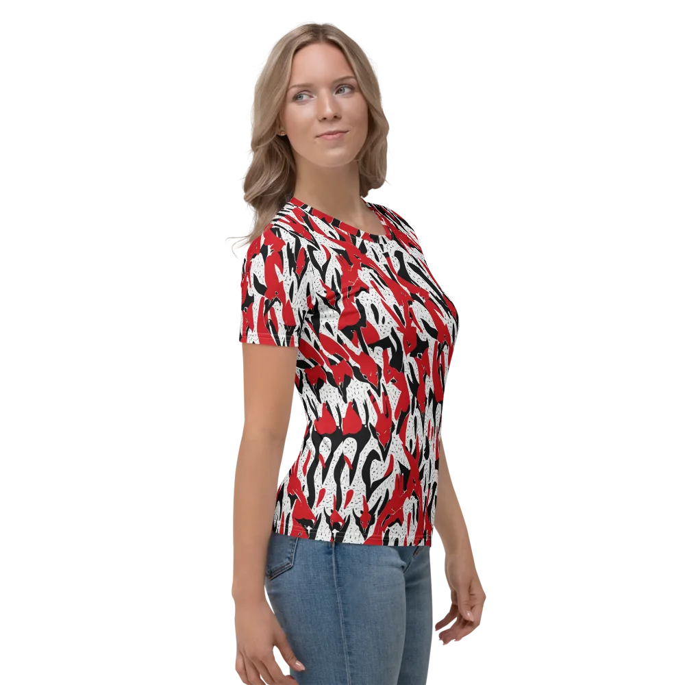 Redline Safari on Women's Crew Neck T-Shirt — Right