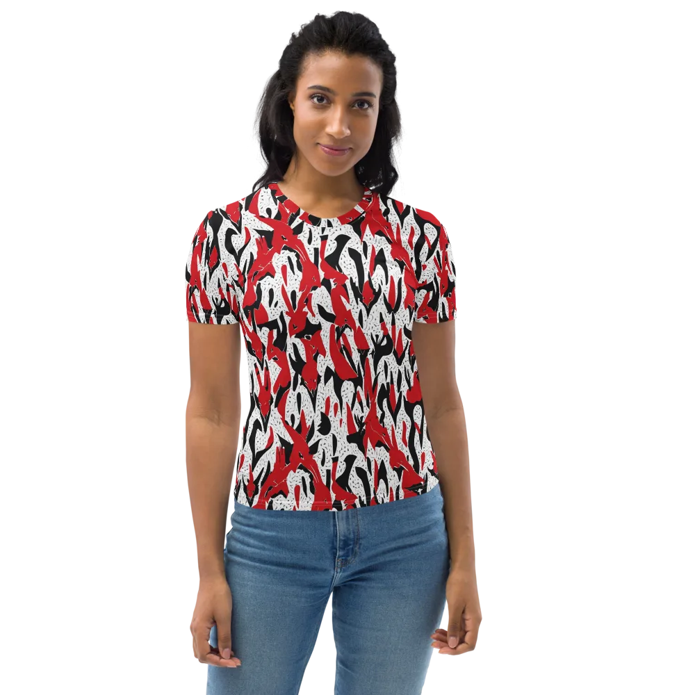 Redline Safari on Women's Crew Neck T-Shirt — Front