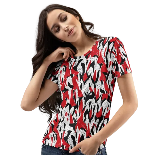Redline Safari on a Women's Crew Neck T-Shirt
