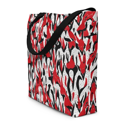 Redline Safari on a Large Tote Bag W/ Pocket