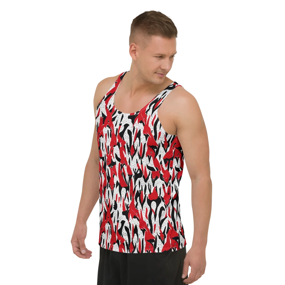 Redline Safari on Men's Tank Top — Left Front