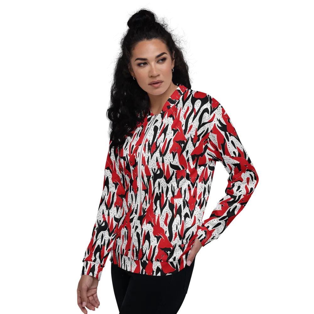 Redline Safari on Bomber Jacket — Left