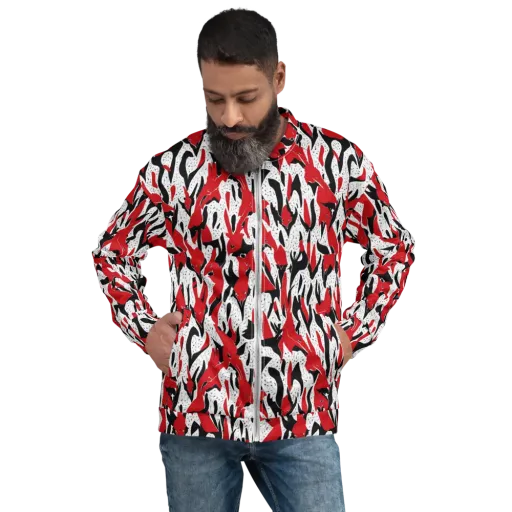 Redline Safari on a Bomber Jacket
