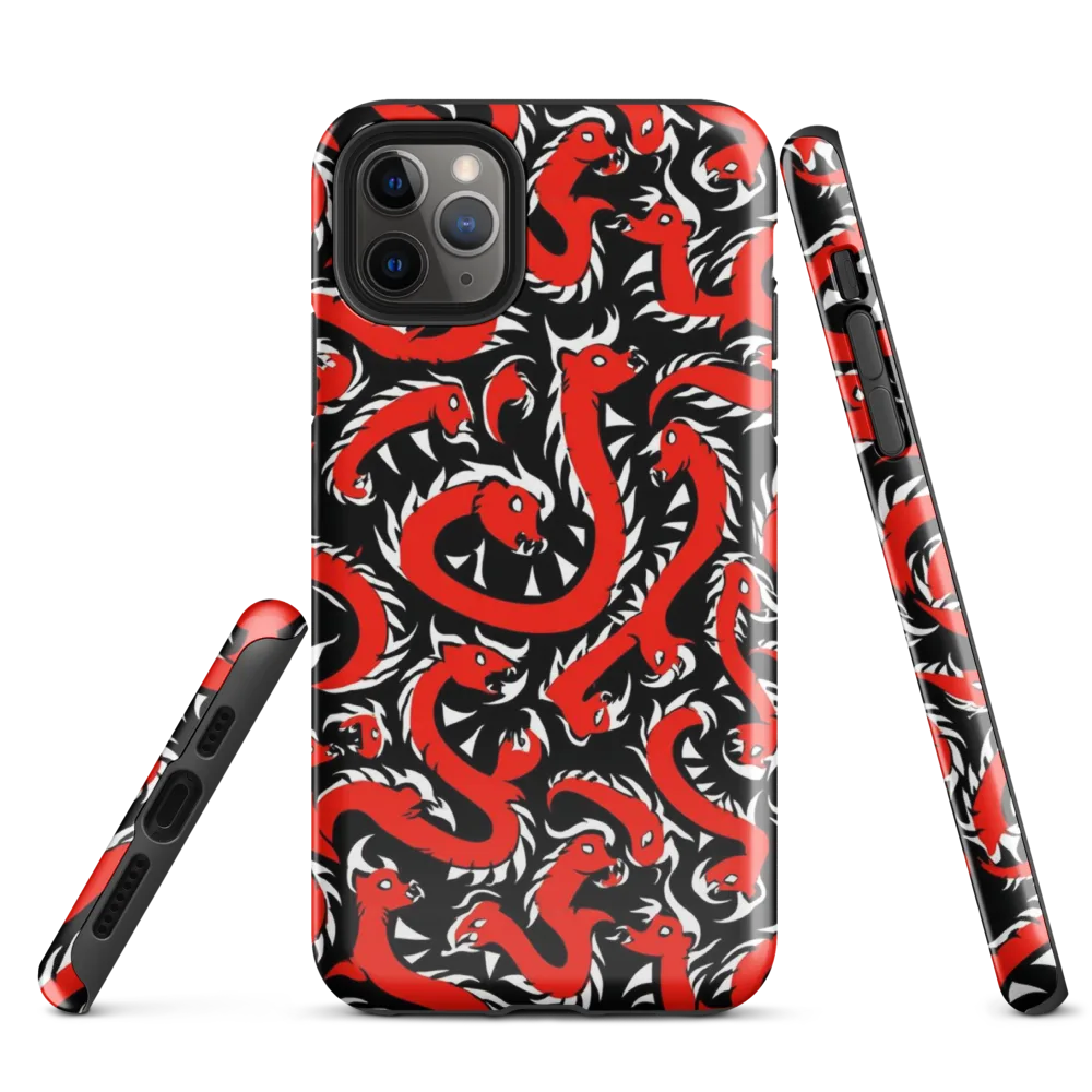 Crimson Coil on Tough Case for iPhone® — Front
