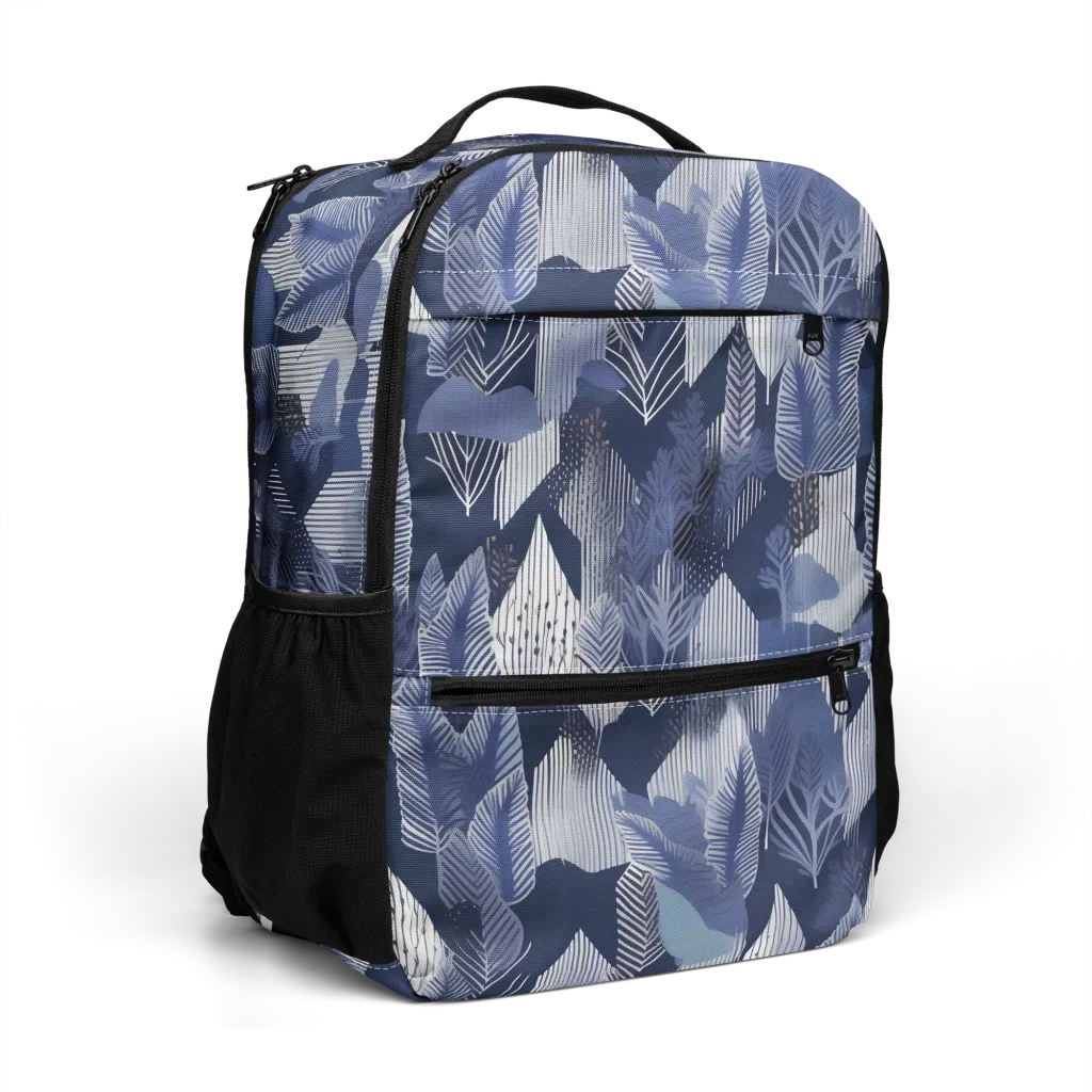 Midnight Frond on Utility Backpack — Right Front