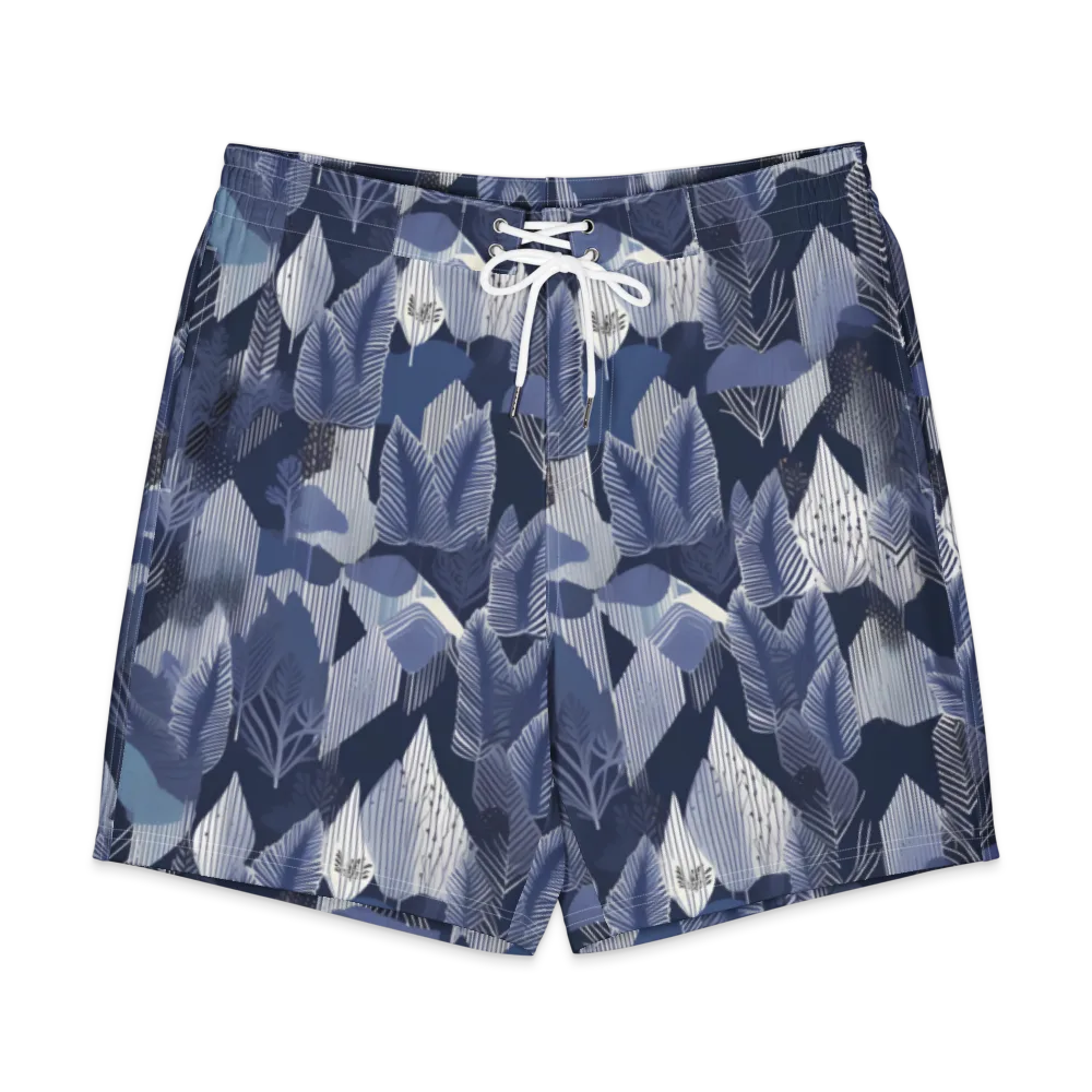 Midnight Frond on Men's Board Shorts — Front