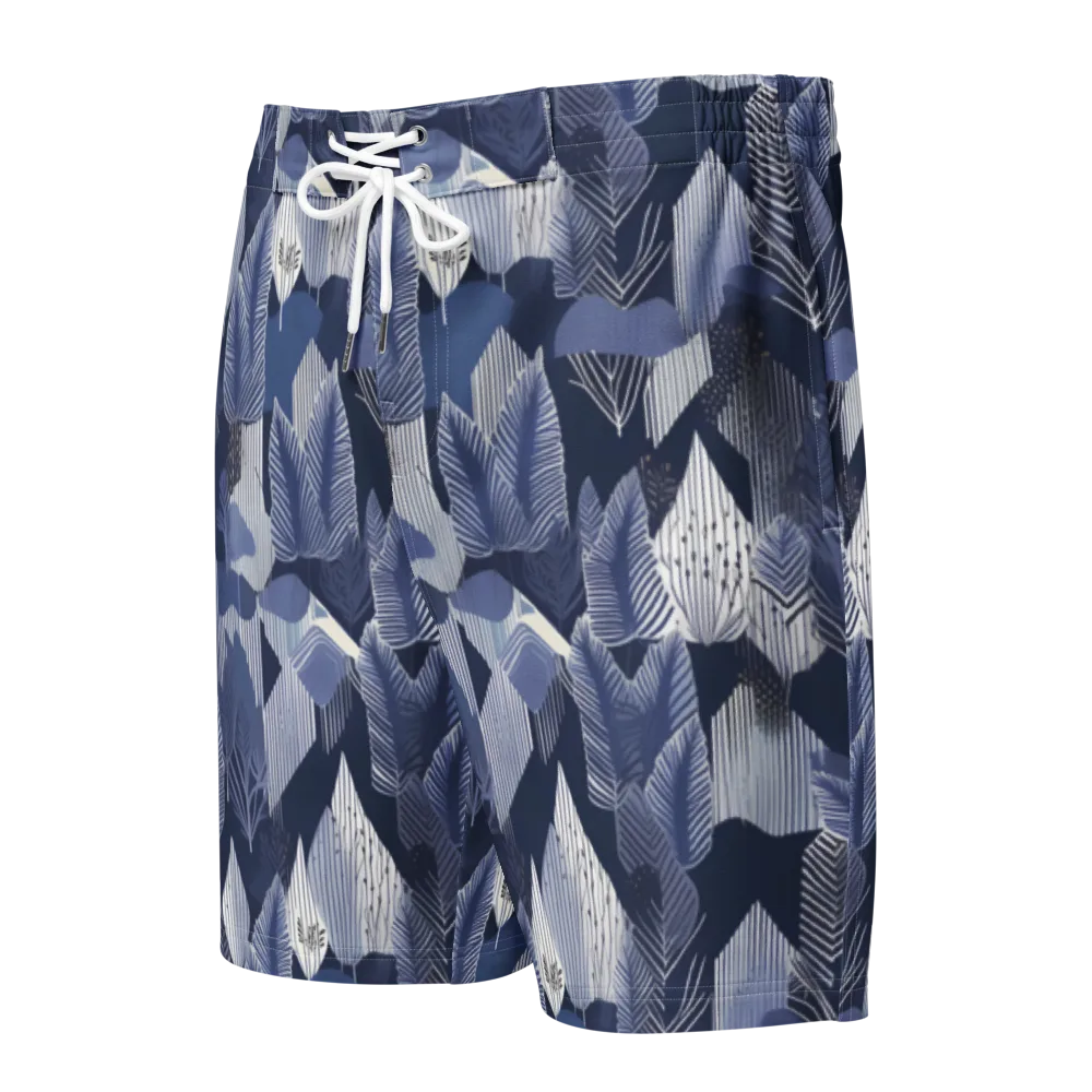 Midnight Frond on Men's Board Shorts — Front