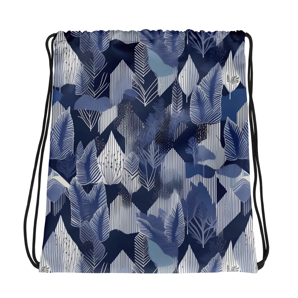 Midnight Frond on Drawstring Bag — Photo