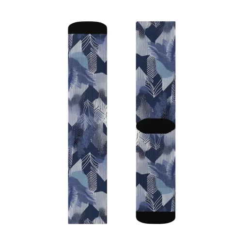 Midnight Frond on a Socks