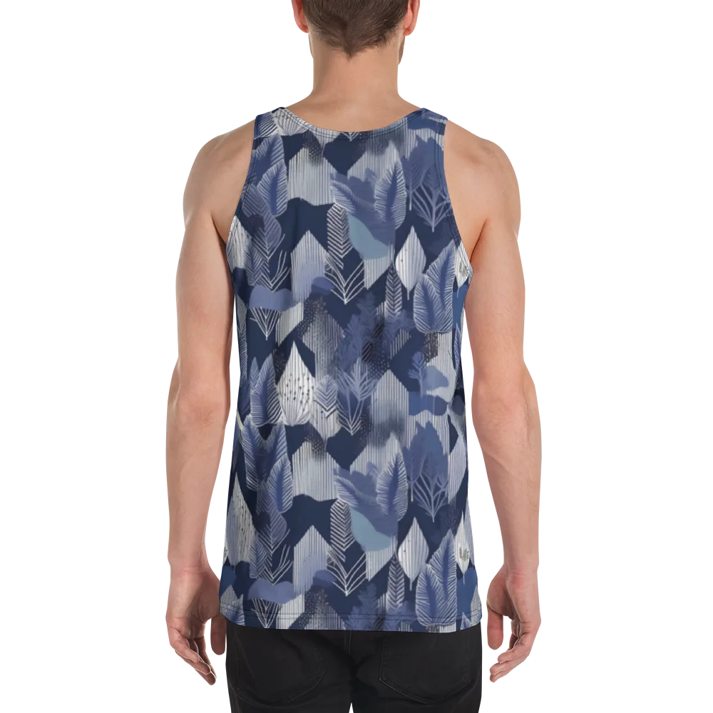 Midnight Frond on Men's Tank Top — Back
