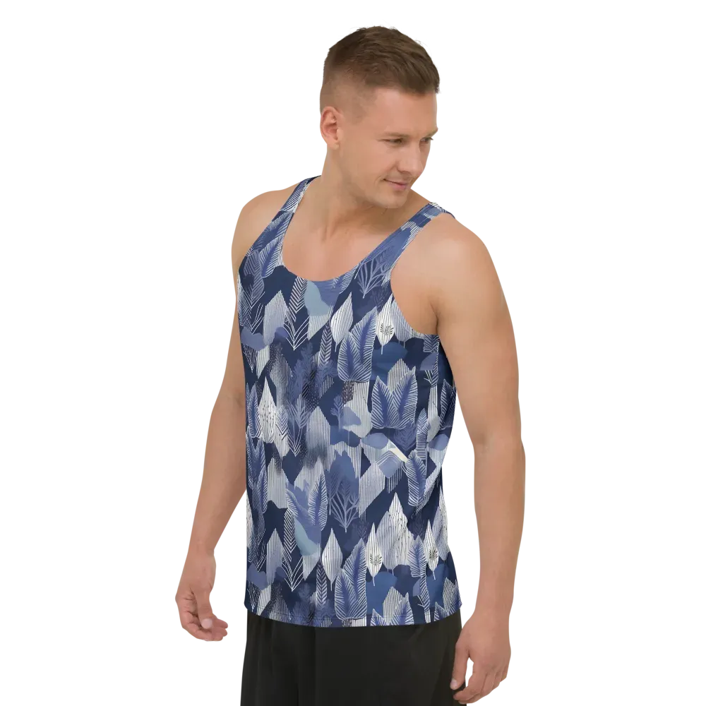 Midnight Frond on Men's Tank Top — Left Front