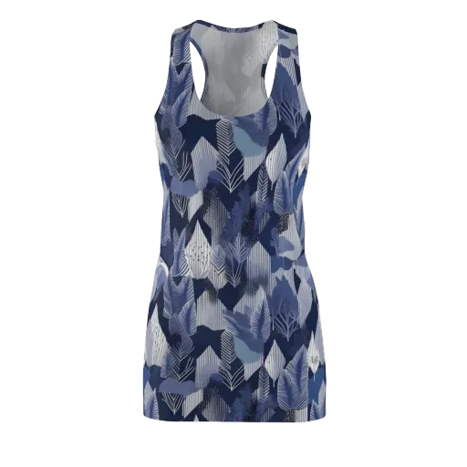 Midnight Frond on a Racerback Dress