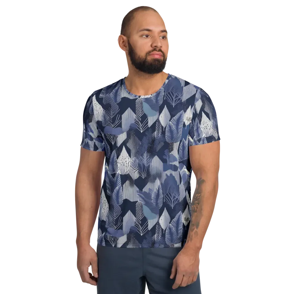 Midnight Frond on Men's Athletic T-Shirt — Front