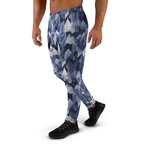 Midnight Frond on a Men's Joggers