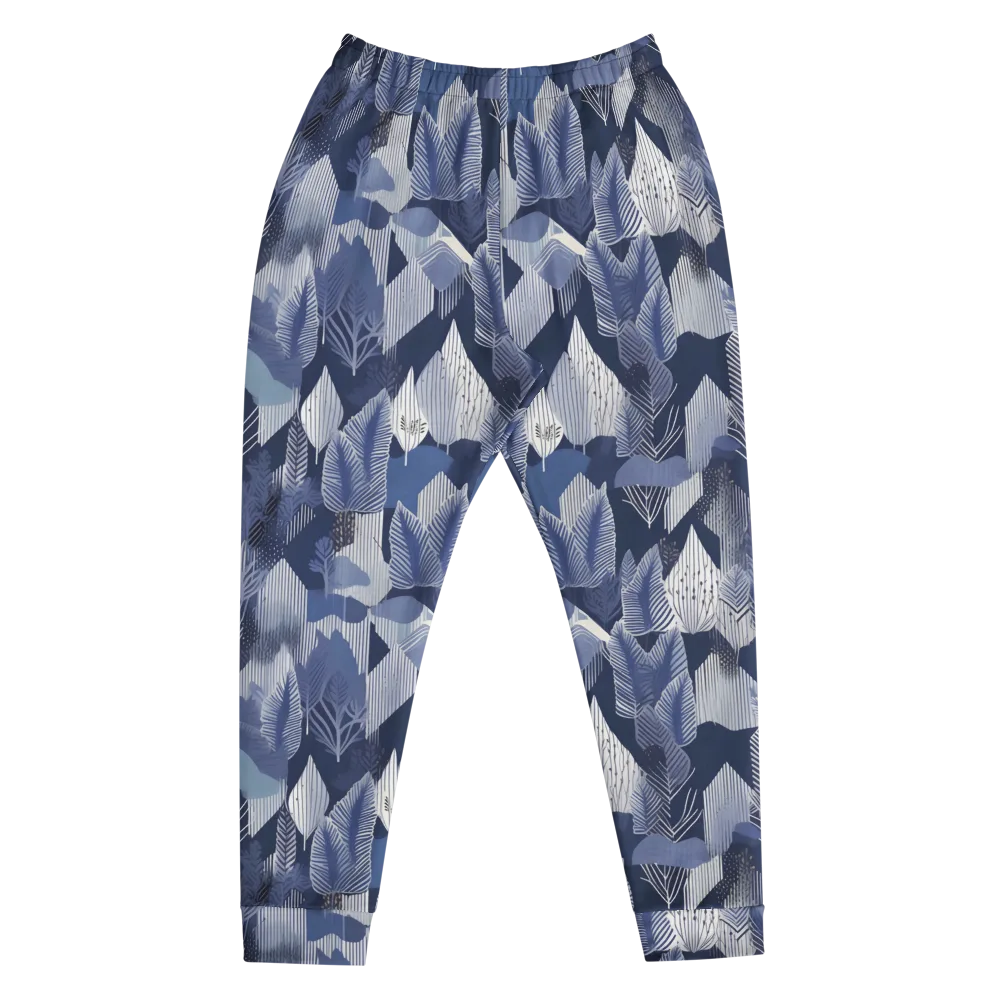 Midnight Frond on Men's Joggers — Front