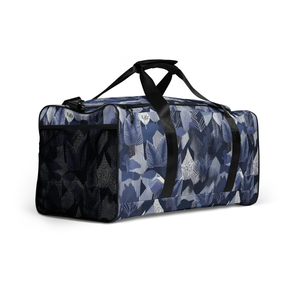 Midnight Frond on Duffle Bag — Right Front