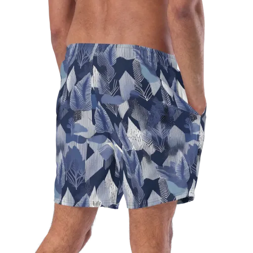 Midnight Frond on a Swim Trunks