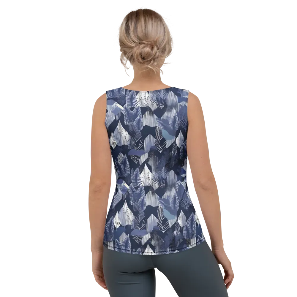 Midnight Frond on Women's Tank Top — Back