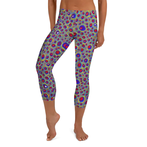 Prismatic Tide on a Capri Leggings