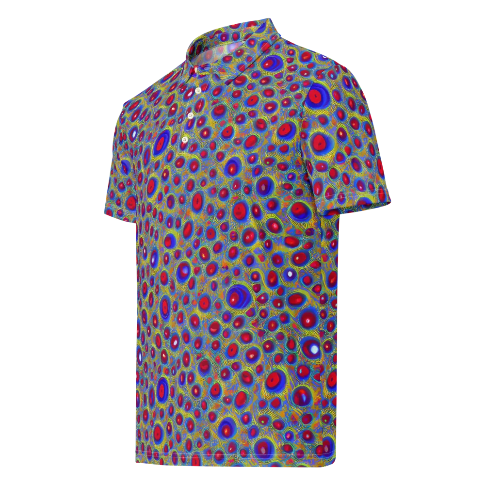 Prismatic Tide on Men's Slim Fit Polo Shirt — Left Front