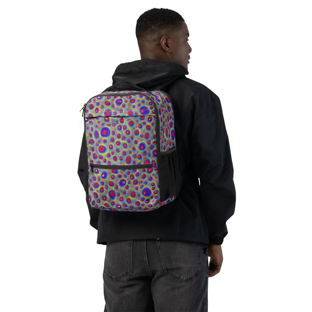 Prismatic Tide on Utility Backpack — Back