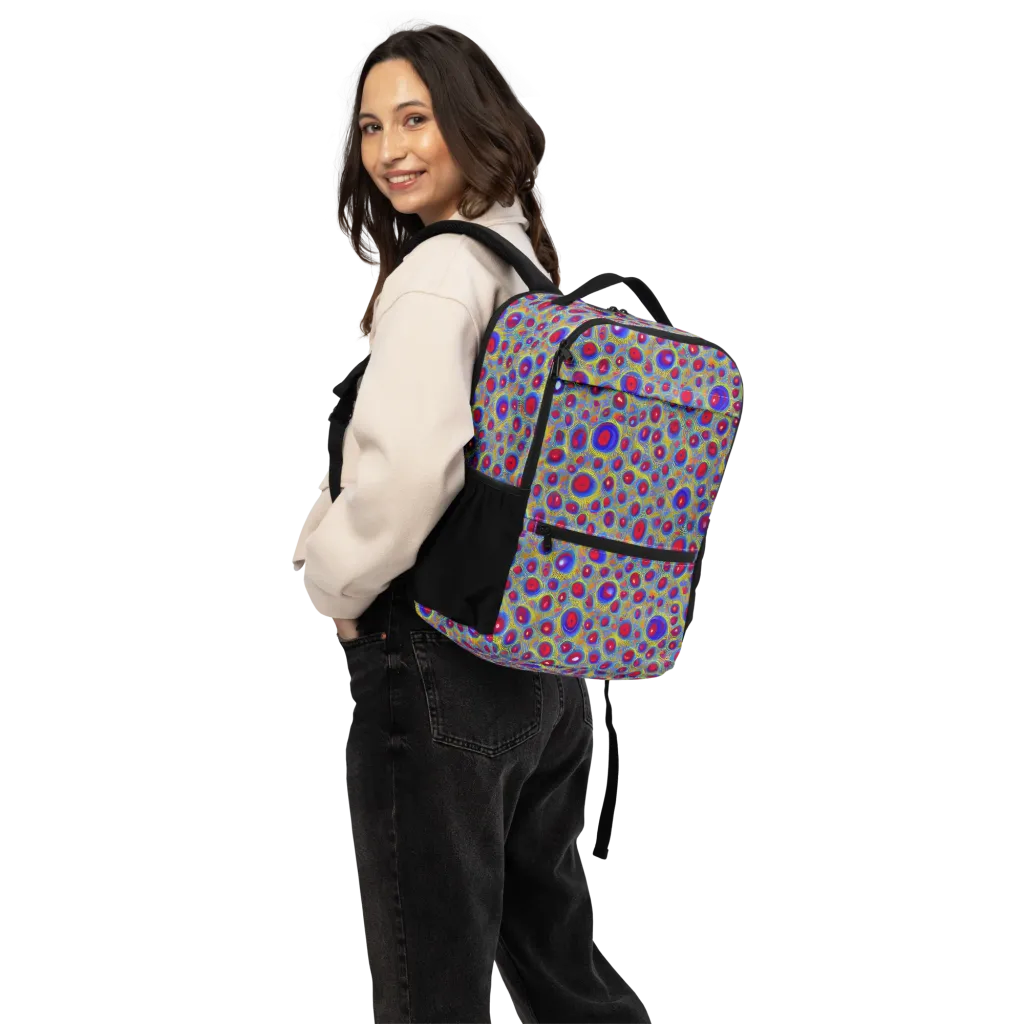 Prismatic Tide on Utility Backpack — Back
