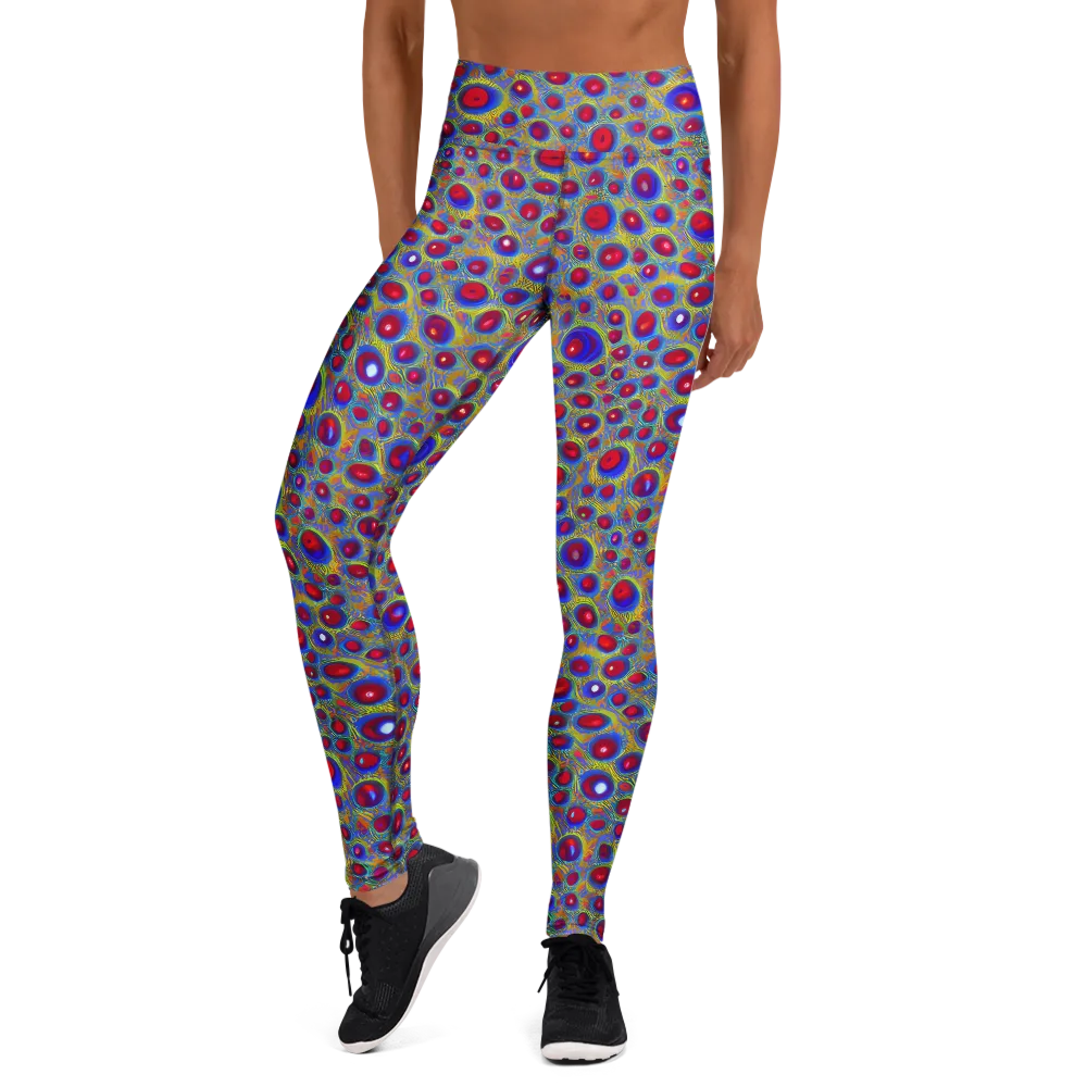 Prismatic Tide on Yoga Leggings — Front