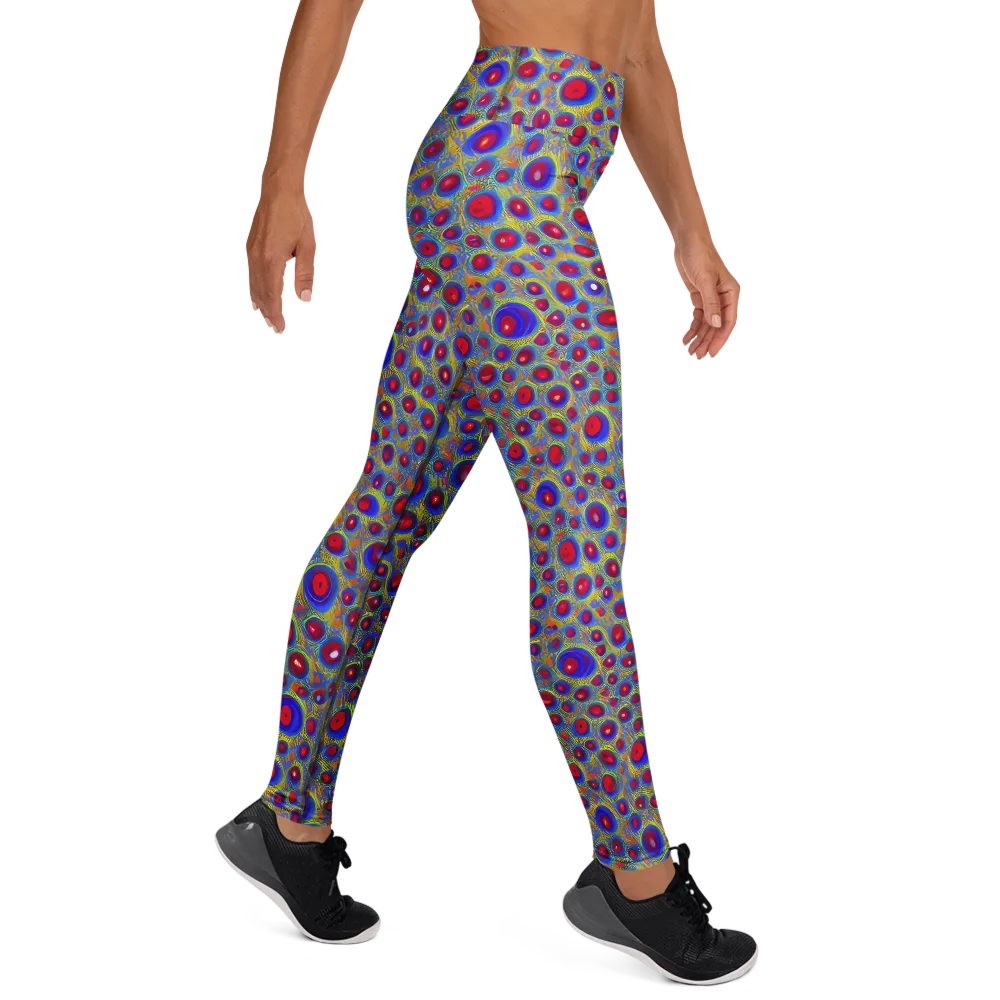 Prismatic Tide on Yoga Leggings — Right