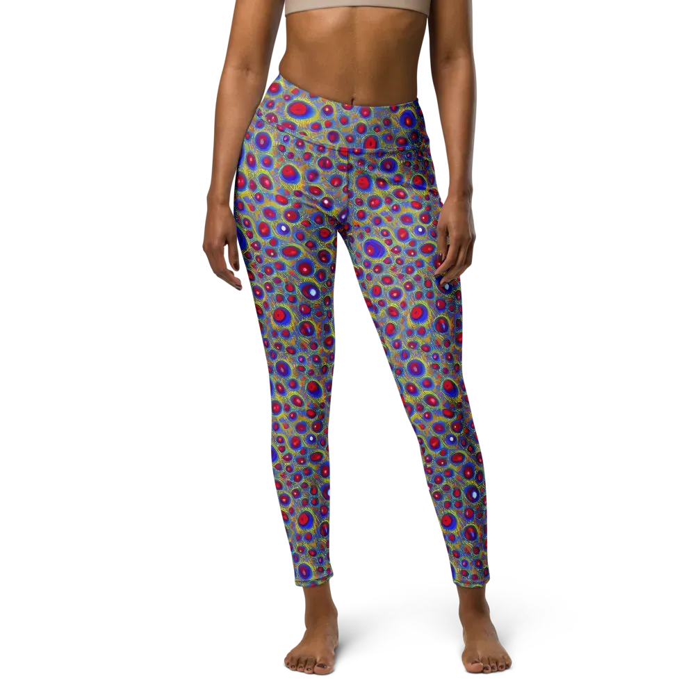 Prismatic Tide on Yoga Leggings — Front
