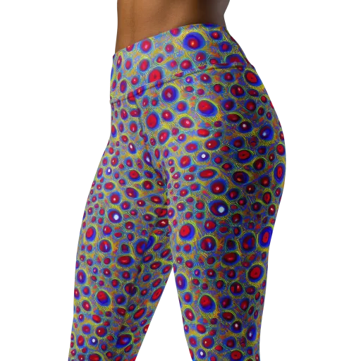 Prismatic Tide on a Yoga Leggings