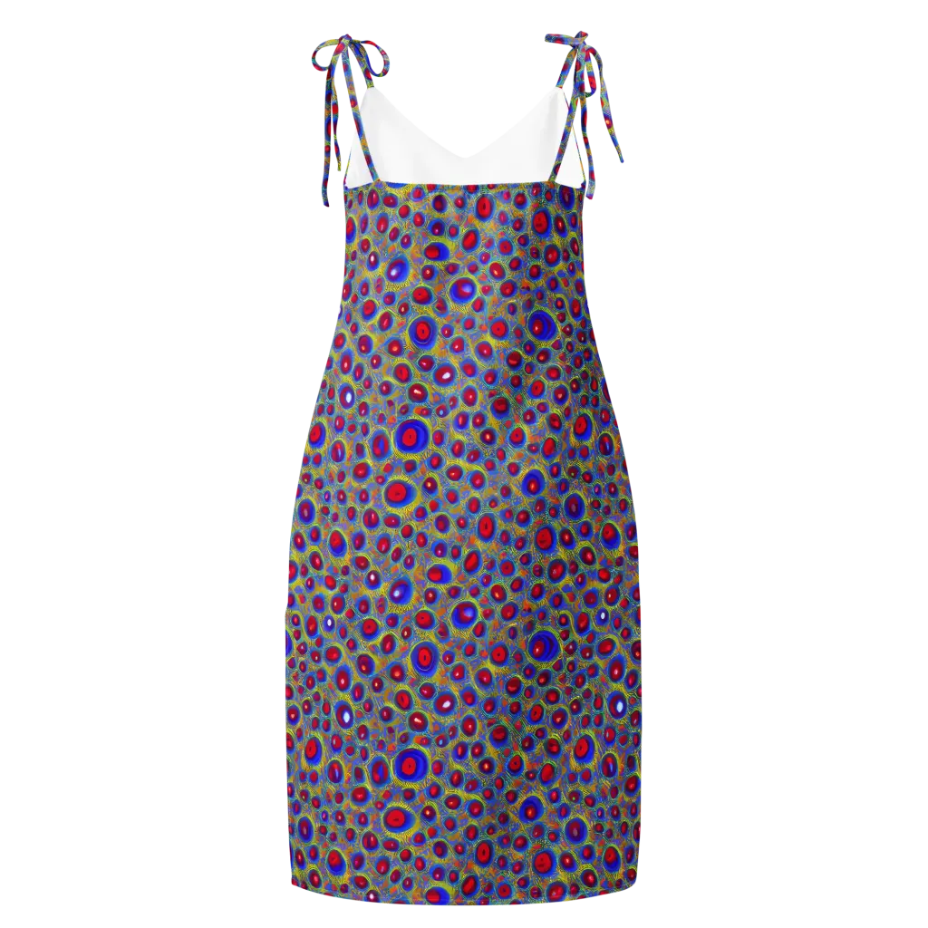 Prismatic Tide on Slip Dress — Back
