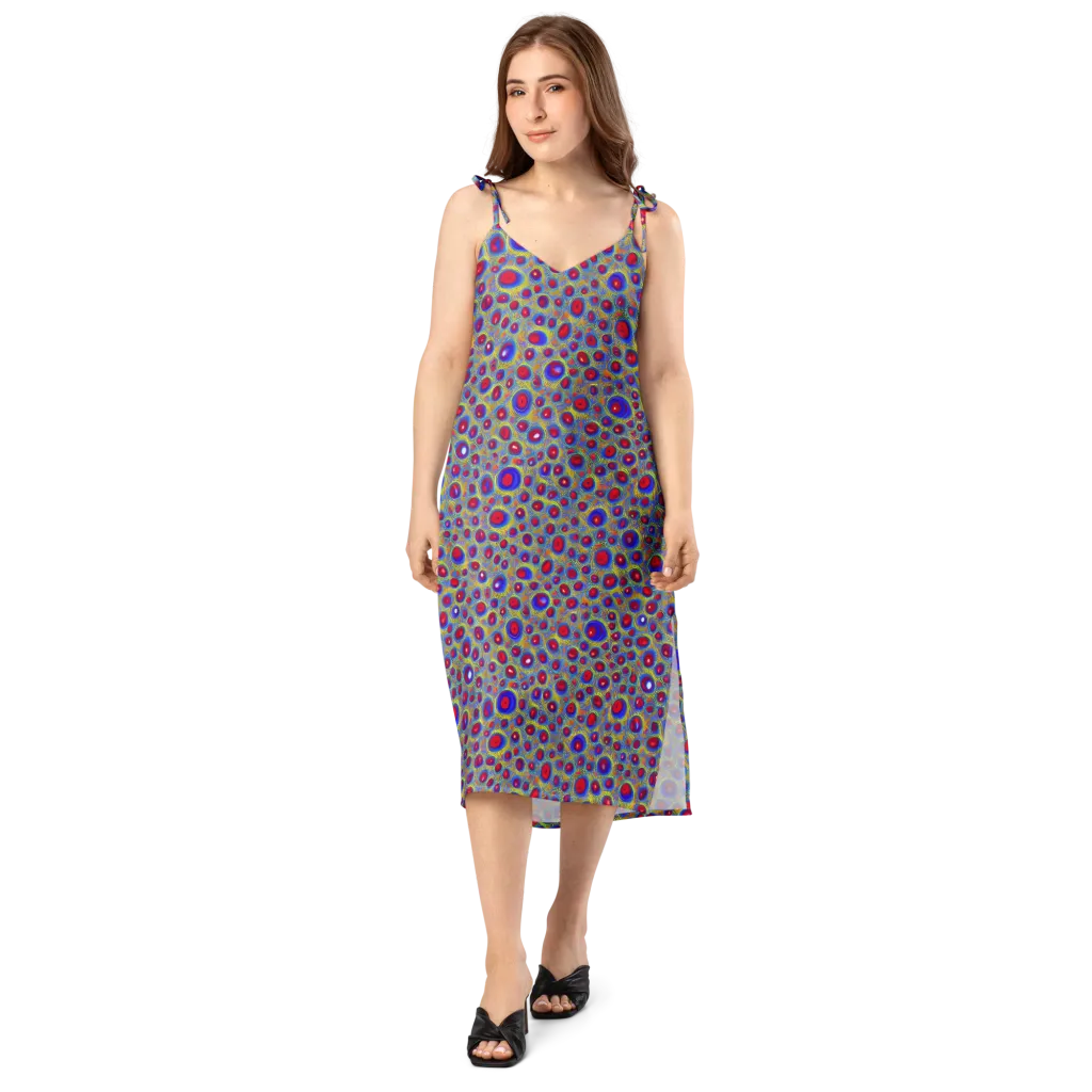 Prismatic Tide on Slip Dress — Front