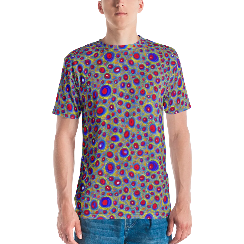 Prismatic Tide on Men's Crew Neck T-Shirt — Front