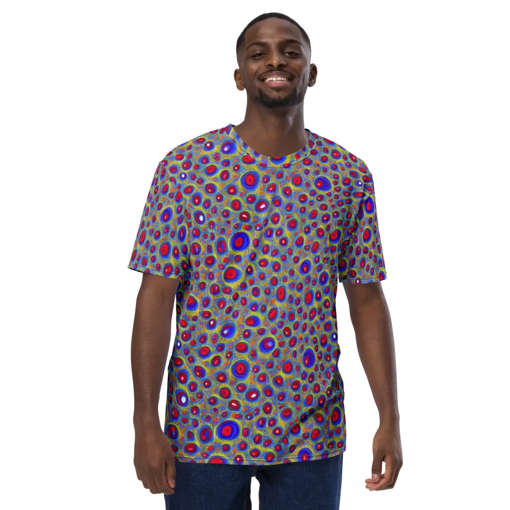 Prismatic Tide on Men's Crew Neck T-Shirt — Front
