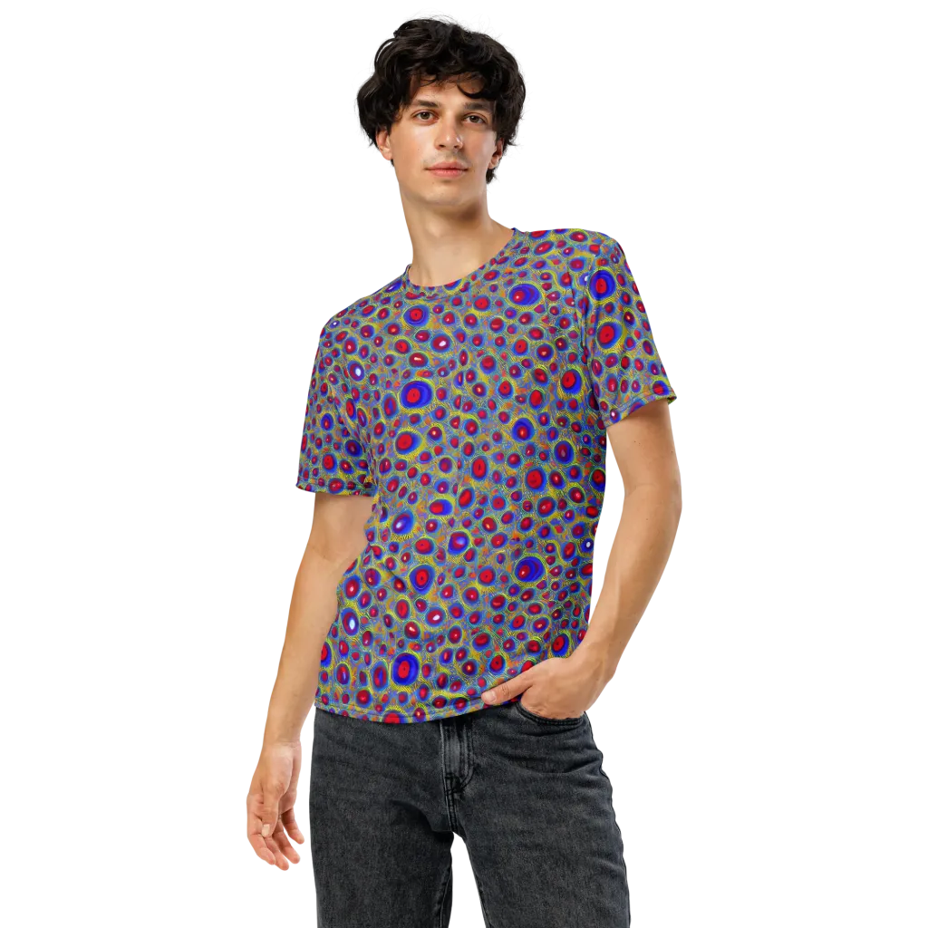 Prismatic Tide on Men's Crew Neck T-Shirt — Front