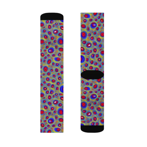 Prismatic Tide on a Socks