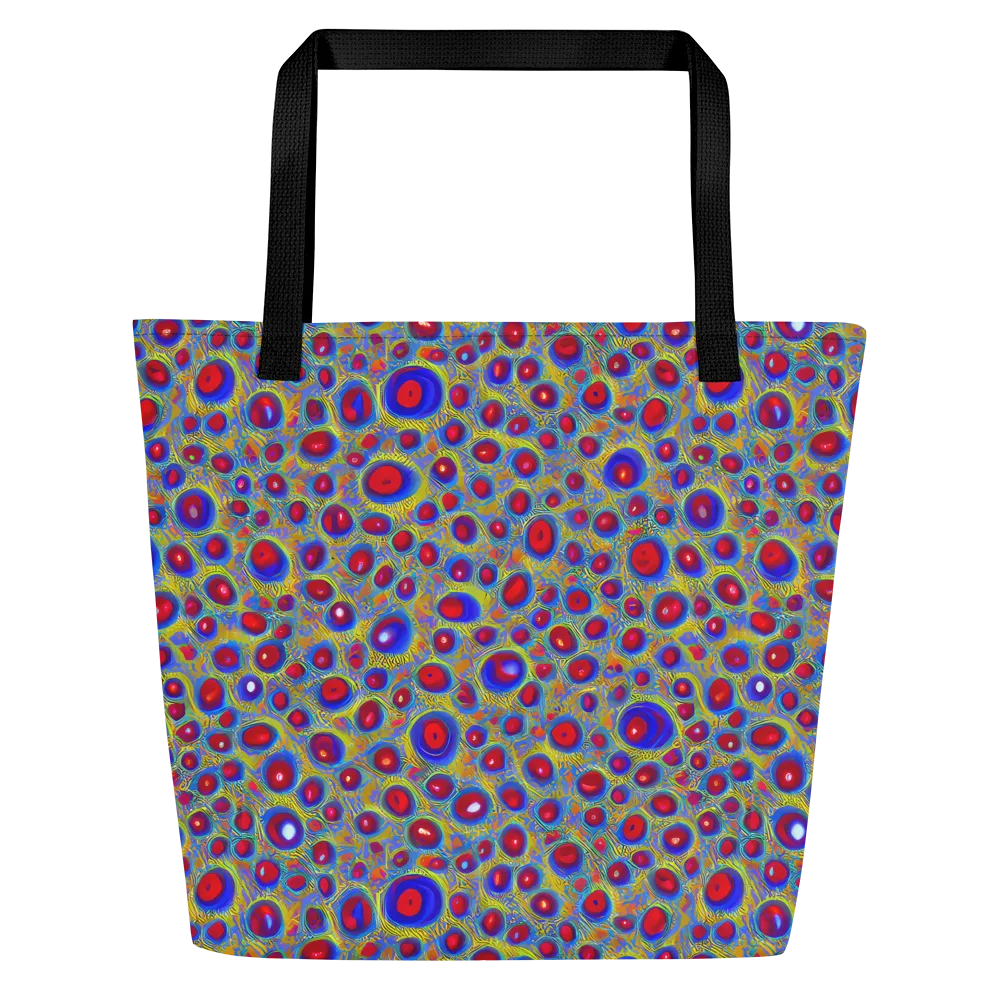 Prismatic Tide on Large Tote Bag W/ Pocket — Front