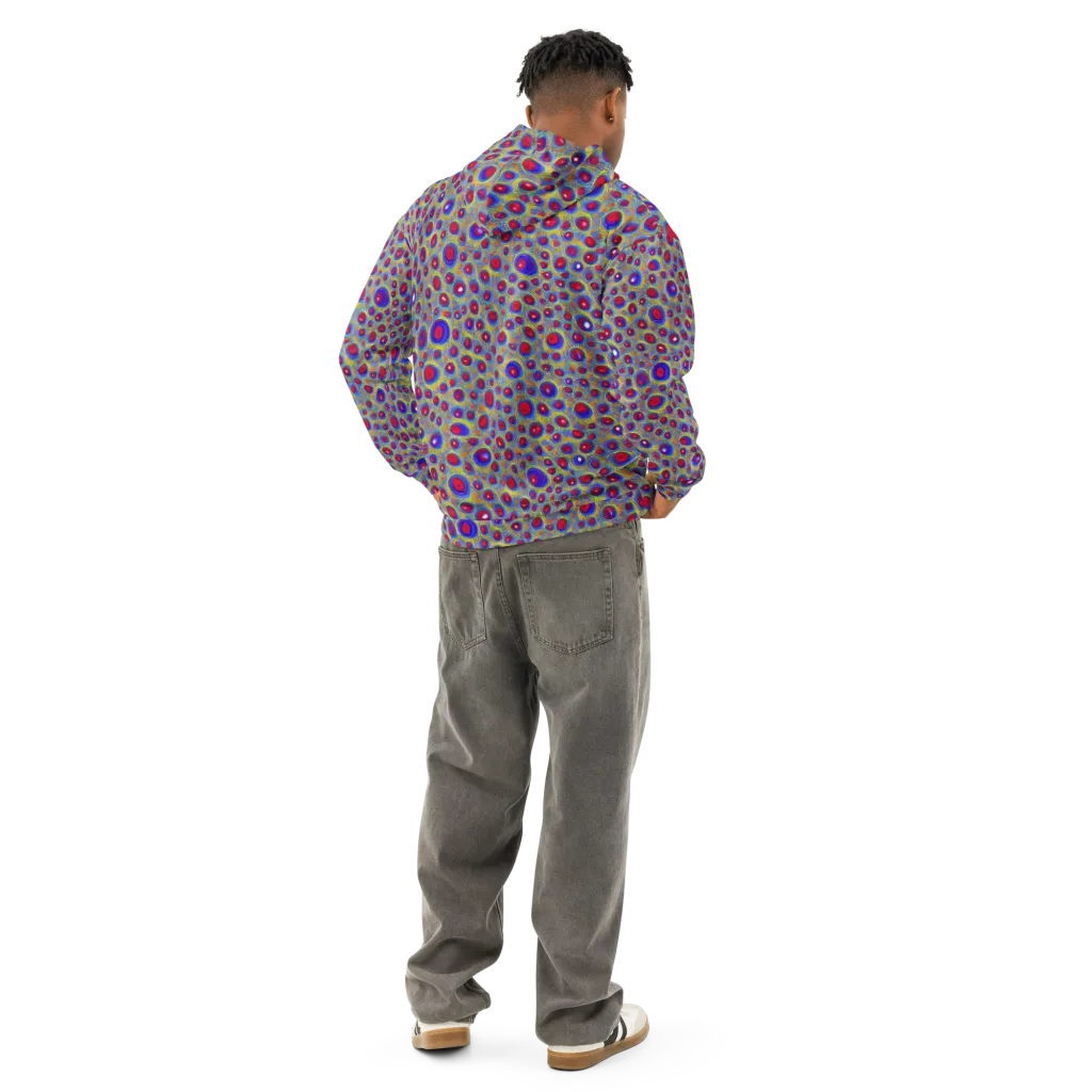Prismatic Tide on Cotton Hoodie — Back