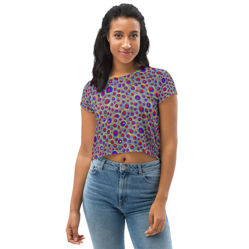 Prismatic Tide on Crop Tee — Front