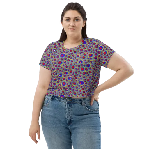 Prismatic Tide on a Crop Tee