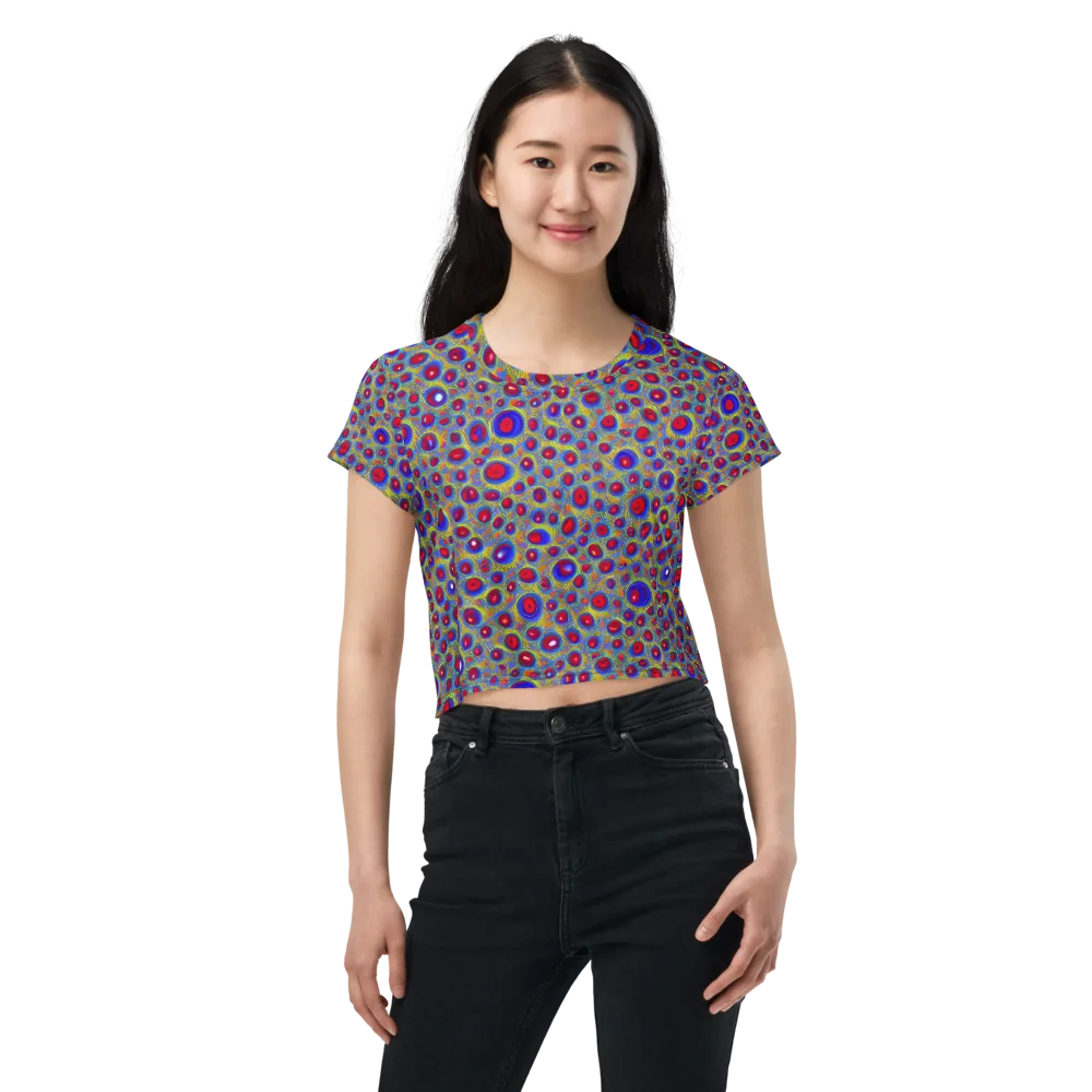 Prismatic Tide on Crop Tee — Front
