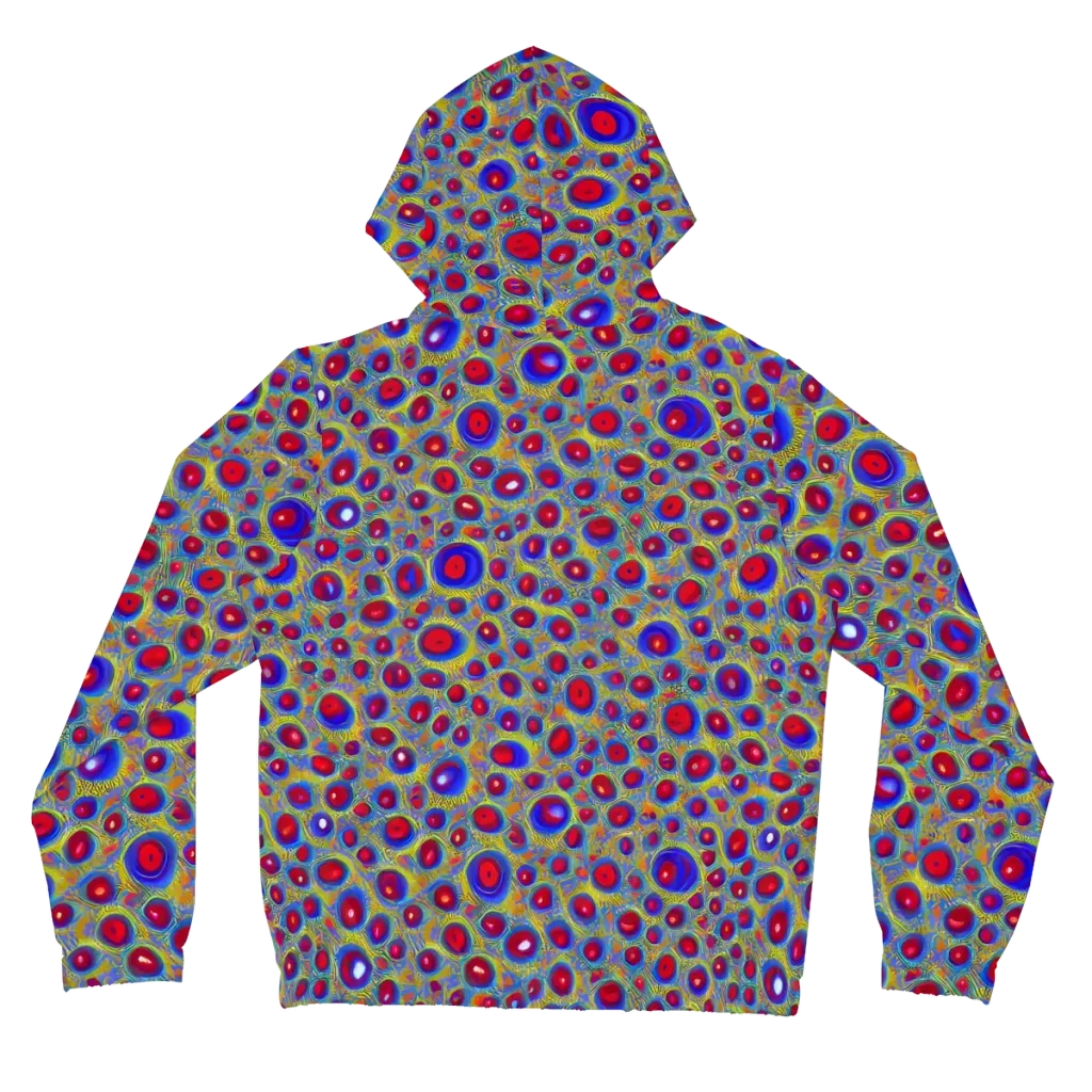 Prismatic Tide on Women's Full-Zip Hoodie — Back