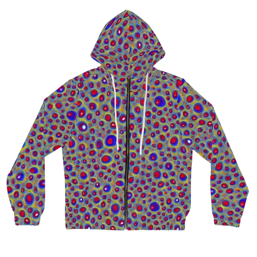 Prismatic Tide on a Women's Full-Zip Hoodie