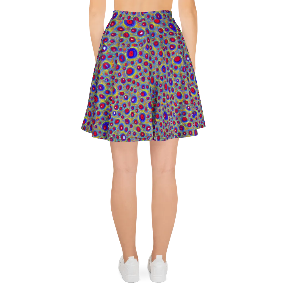 Prismatic Tide on Skater Skirt — Back