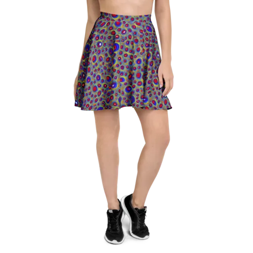 Prismatic Tide on a Skater Skirt