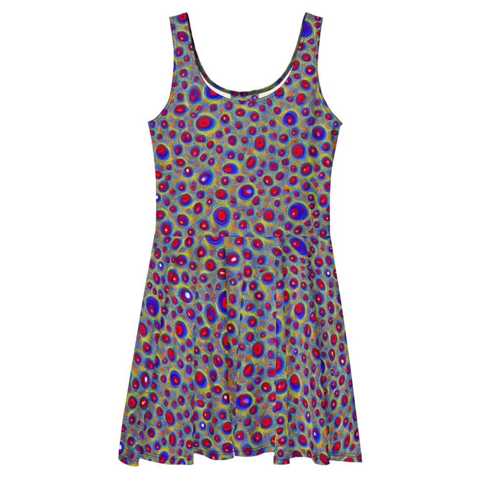 Prismatic Tide on Skater Dress — Front