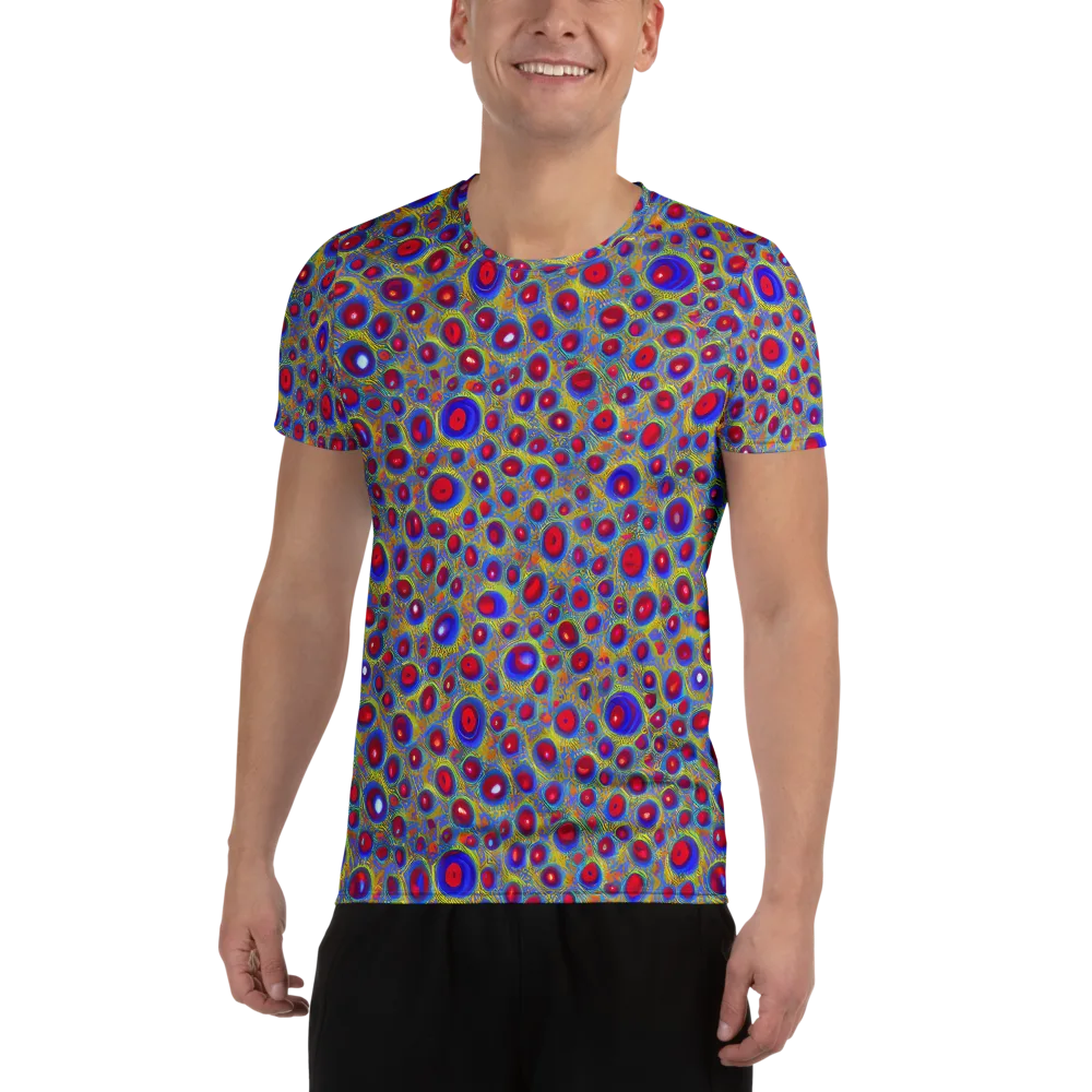 Prismatic Tide on Men's Athletic T-Shirt — Front