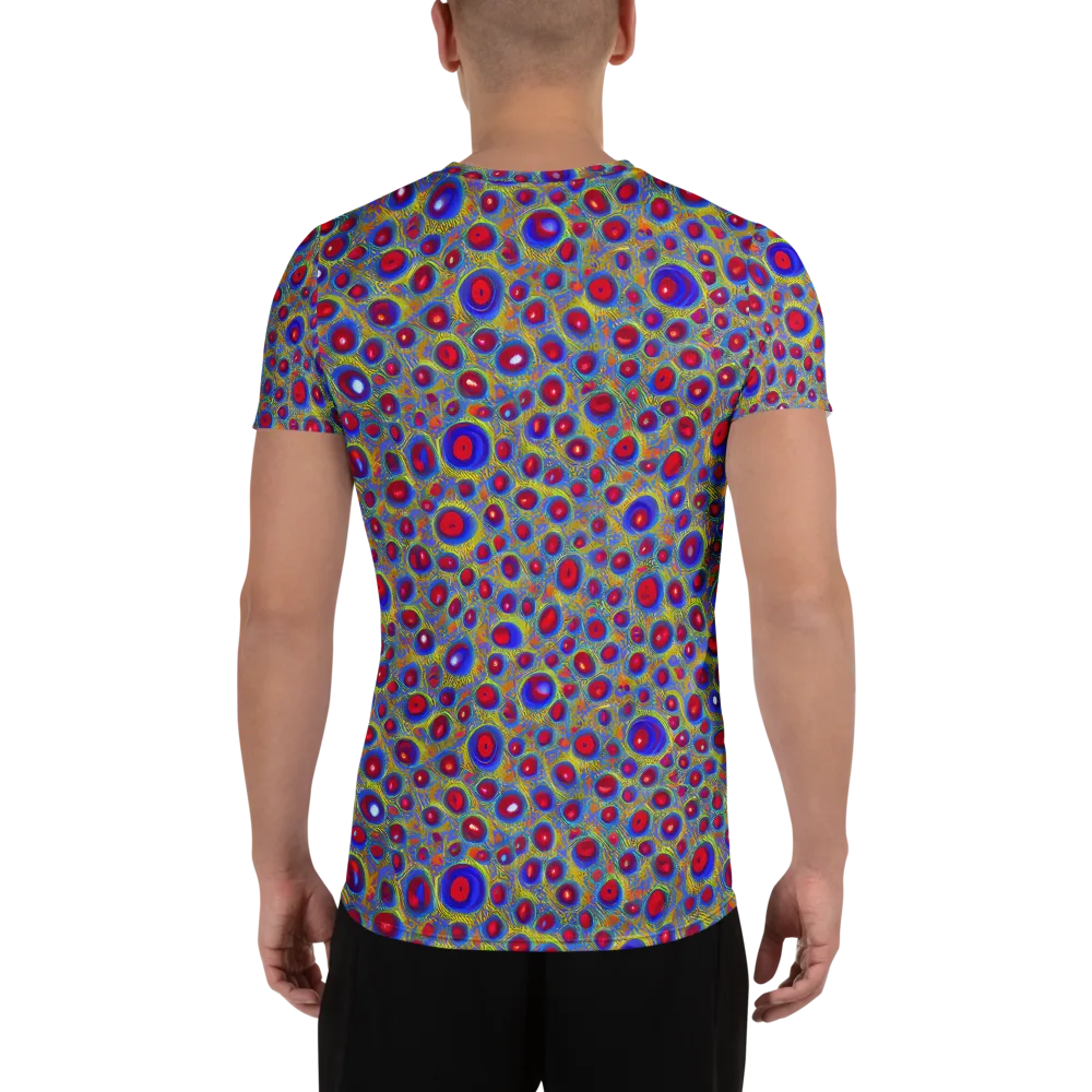 Prismatic Tide on Men's Athletic T-Shirt — Back