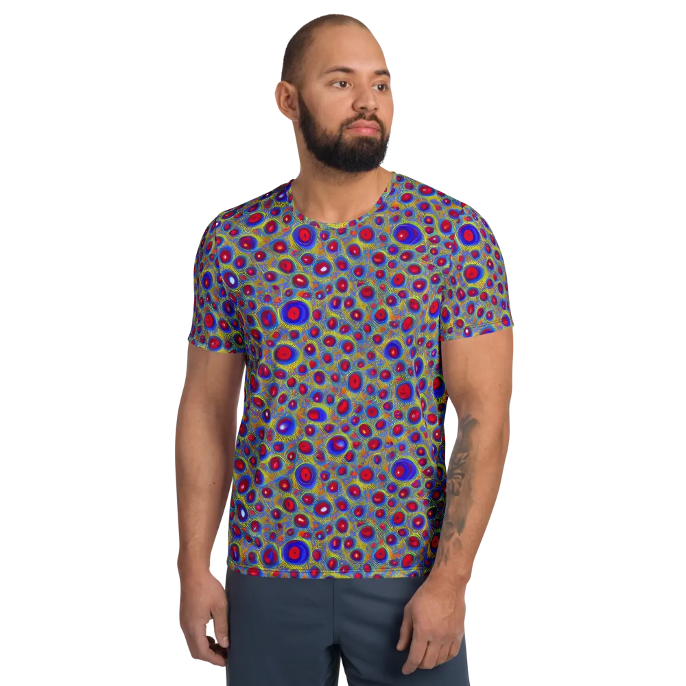 Prismatic Tide on Men's Athletic T-Shirt — Front