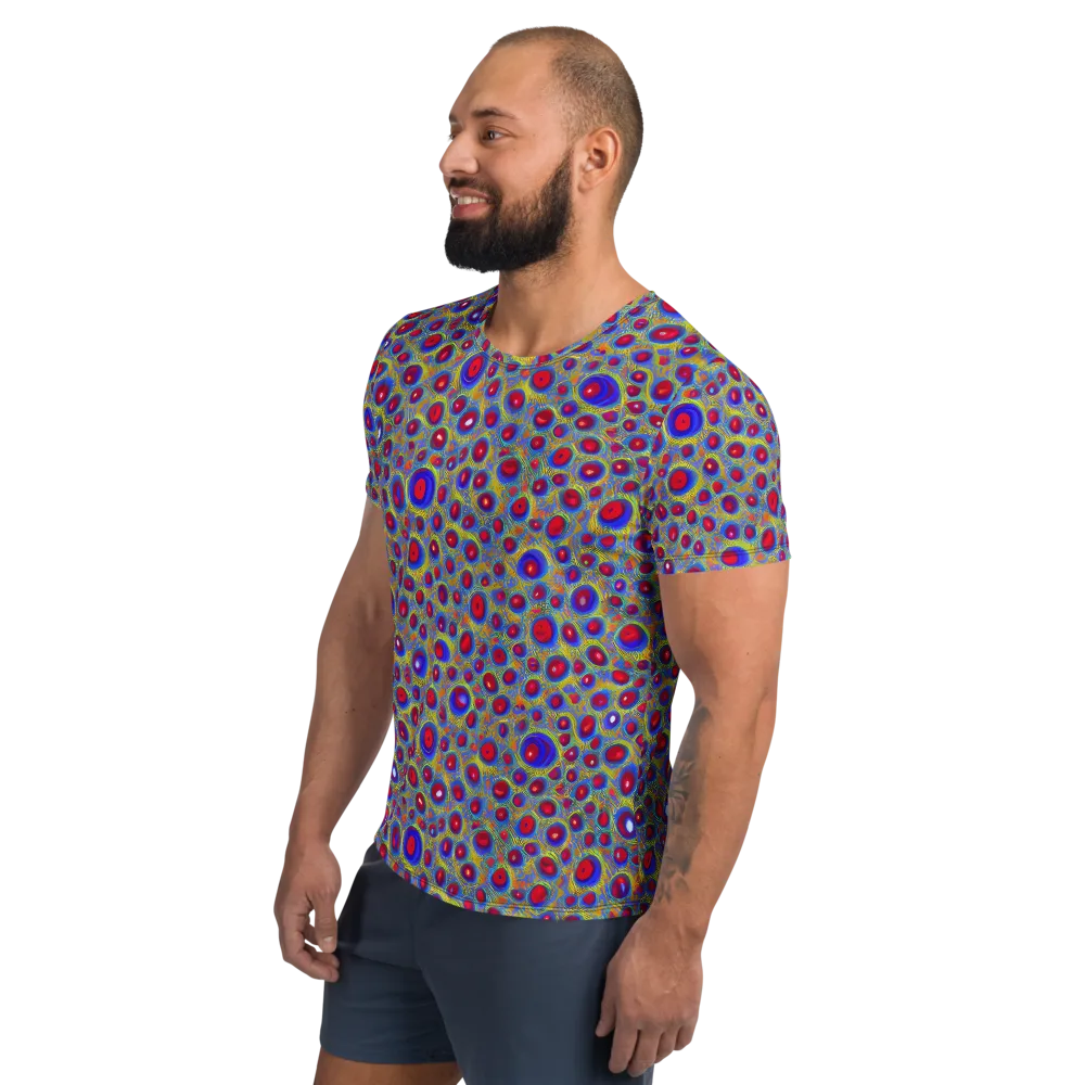 Prismatic Tide on Men's Athletic T-Shirt — Left